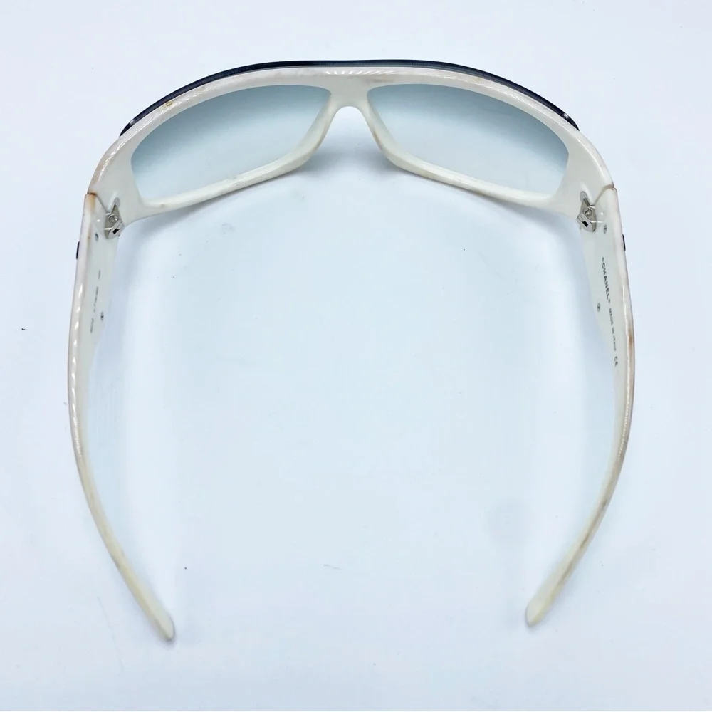 Authentic CHANEL Dream Wrap White & Black Sporty Y2K Early 2000s Sunglasses - Picture 7 of 12